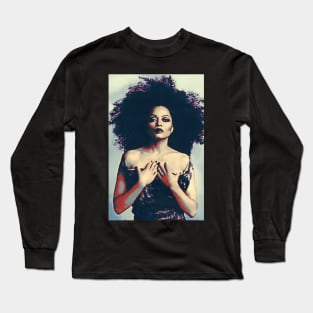 Old poster Diana ross Long Sleeve T-Shirt